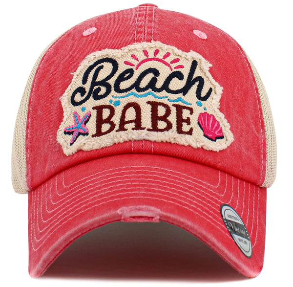 KBV1598 Shell Babe Meshback Baseball Cap - MiMi Wholesale
