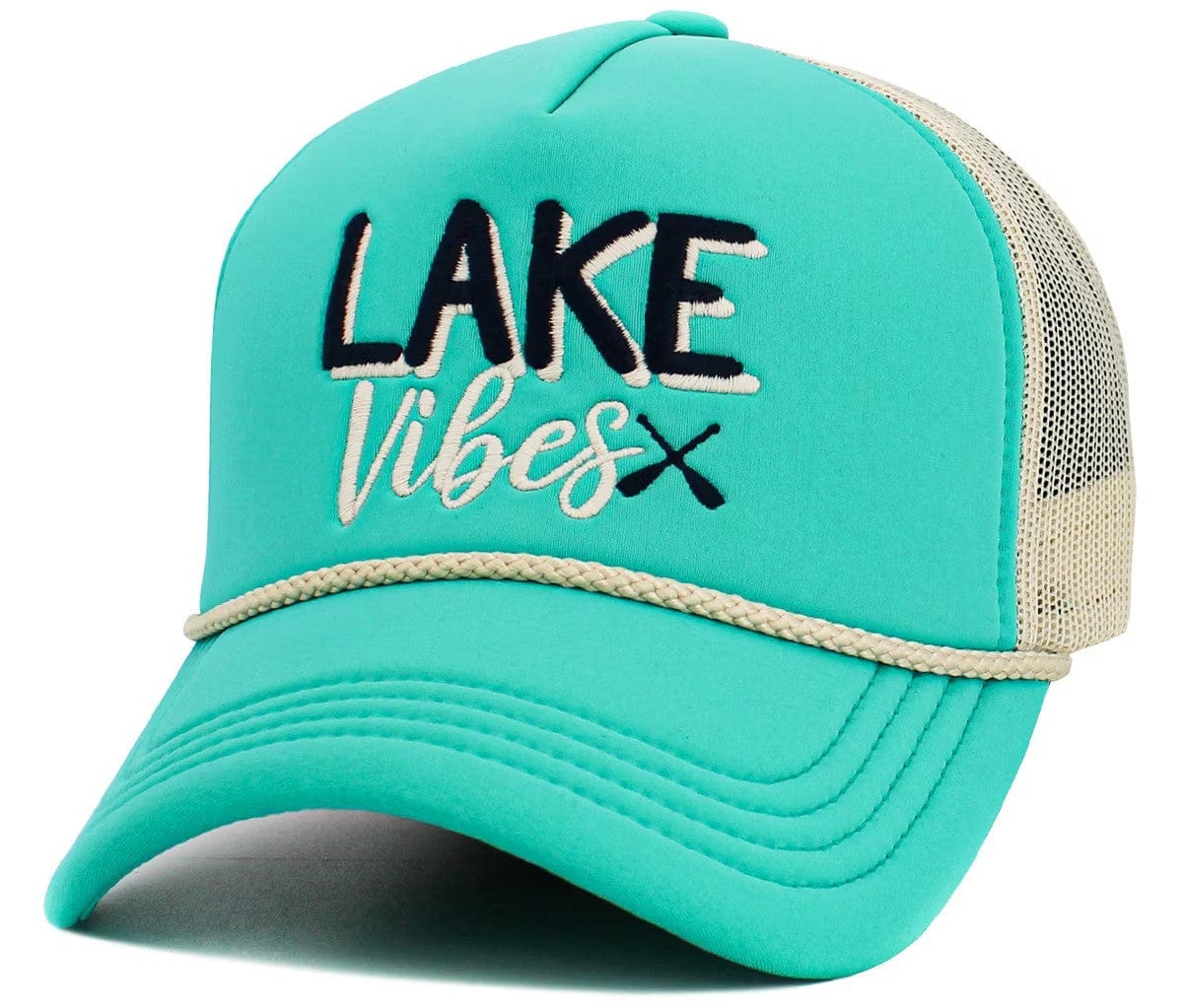 KBV1617 Lake Vibes Foam Trucker Mesh Cap - MiMi Wholesale