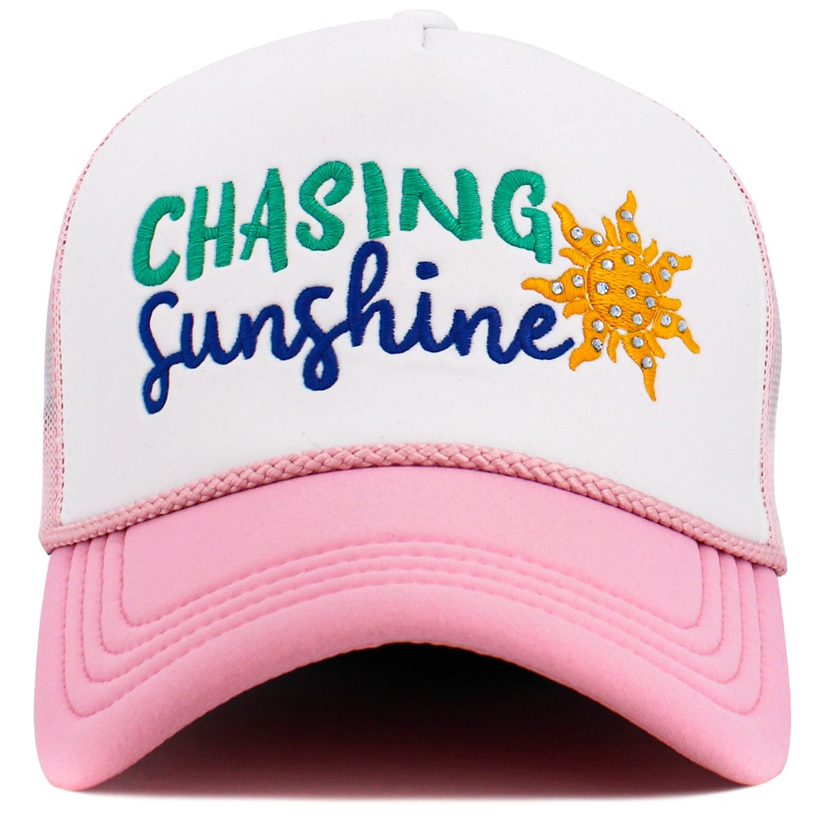 KBV1627 Chasing Sunshine Foam Mesh Trucker Cap - MiMi Wholesale