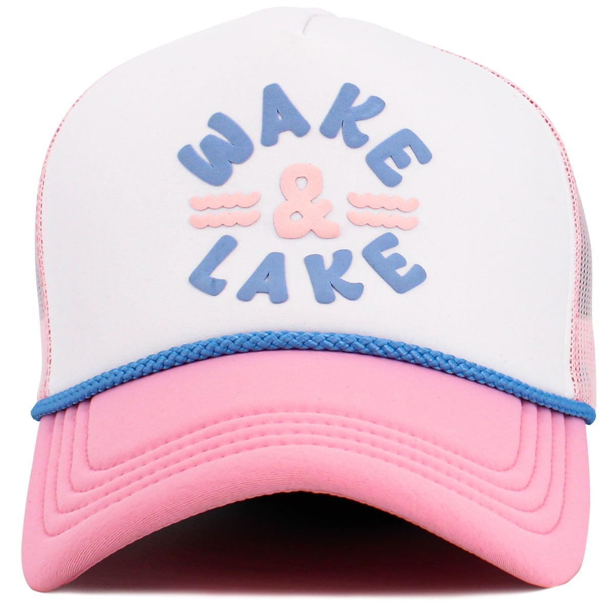KBV1629 Wake and Lake Foam Trucker Mesh Cap - MiMi Wholesale