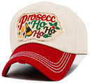 KBV1634 Prosecc Ho Ho Ho Vintage Baseball Cap - MiMi Wholesale