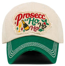 KBV1634 Prosecc Ho Ho Ho Vintage Baseball Cap - MiMi Wholesale
