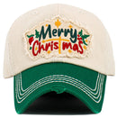 KBV1636 Merry Christmas Vintage Baseball Cap - MiMi Wholesale