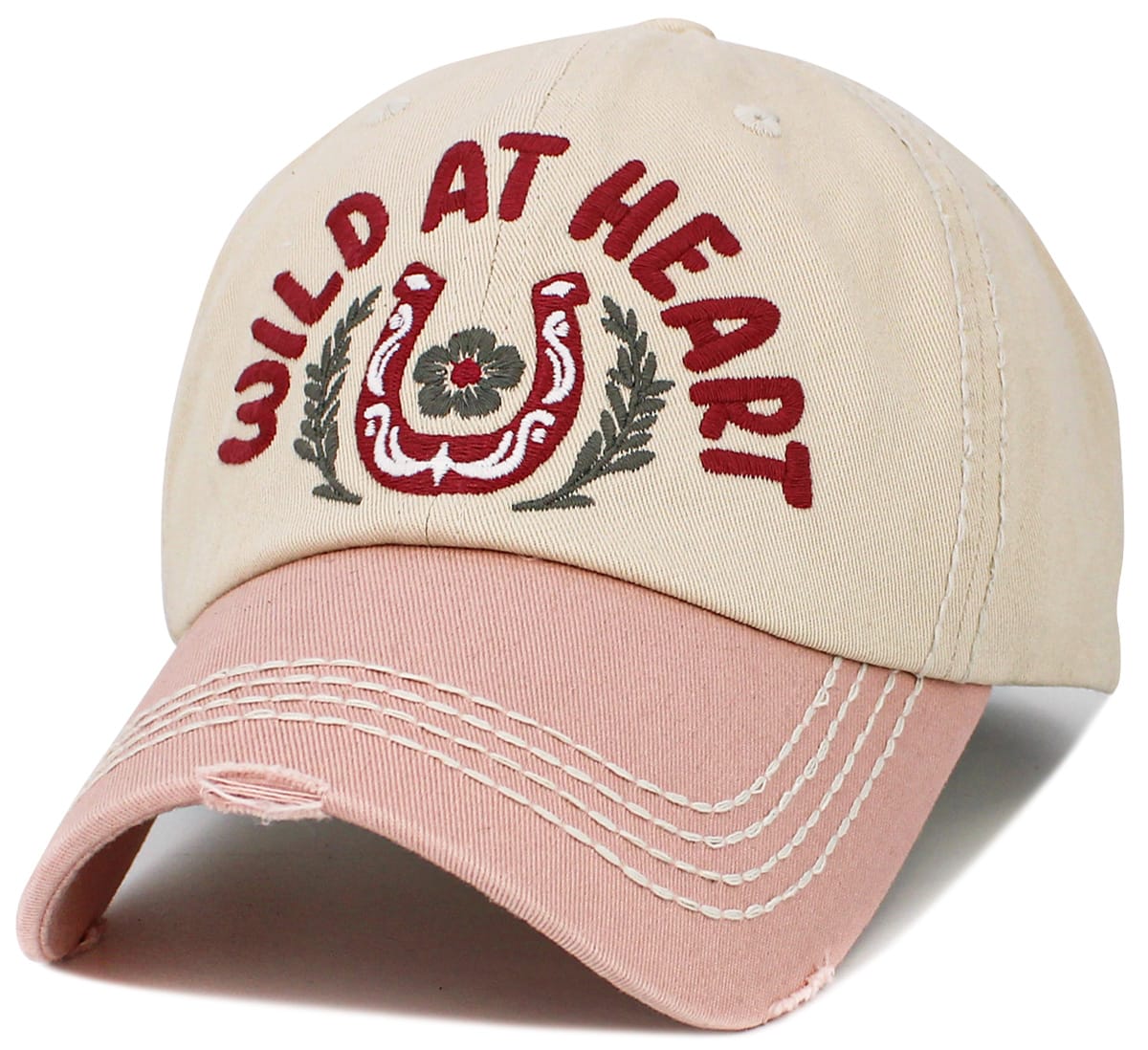 KBV1645 Wild at Heart Vintage Baseball Cap - MiMi Wholesale