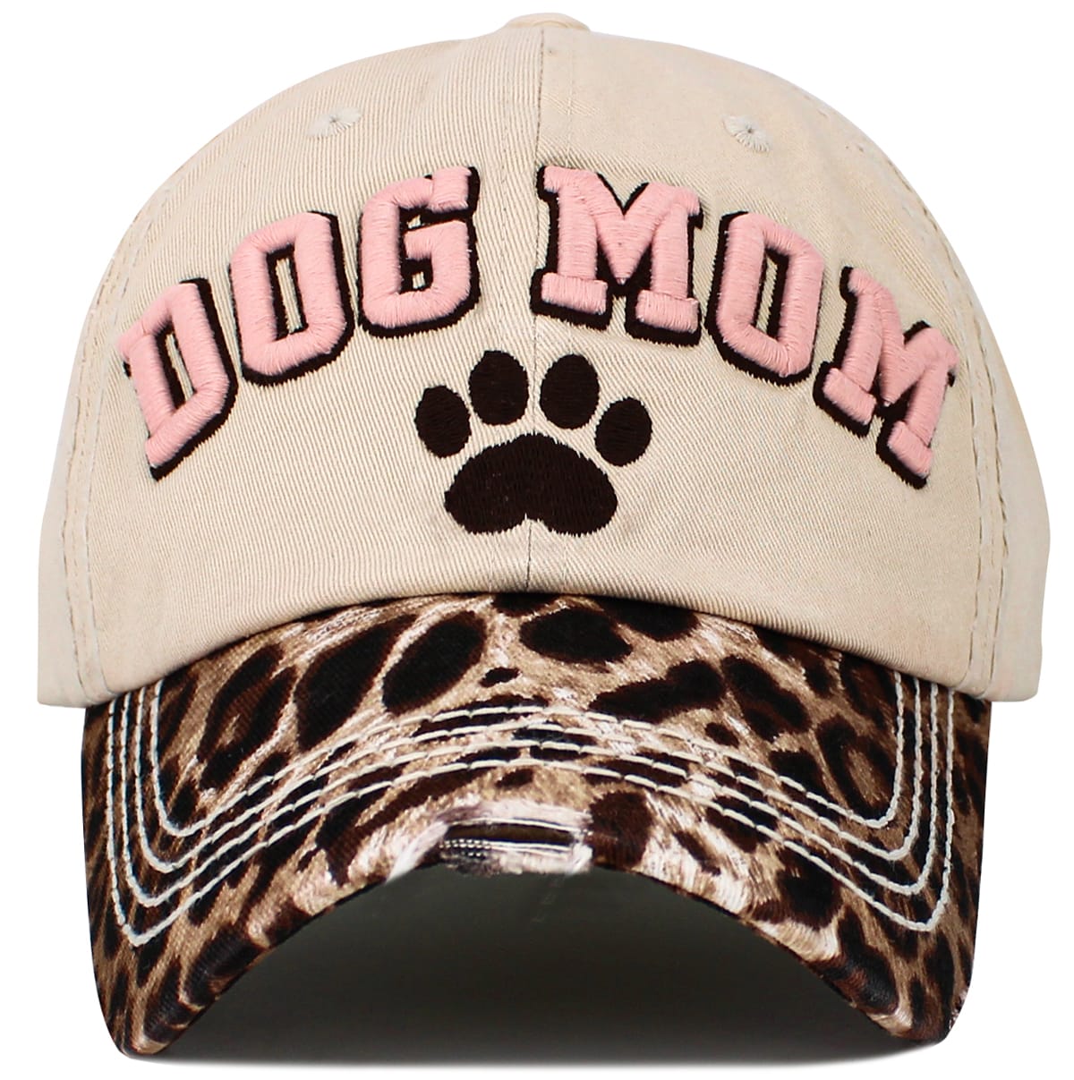 KBV1646 Dog Mom Paw Vintage Baseball Cap - MiMi Wholesale