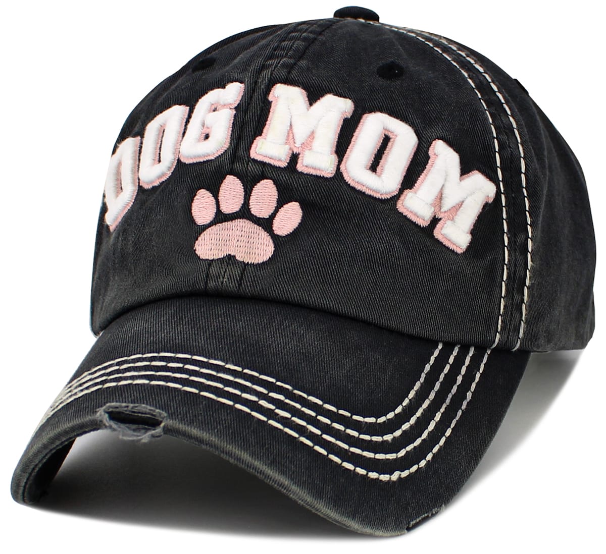 KBV1646 Dog Mom Paw Vintage Baseball Cap - MiMi Wholesale