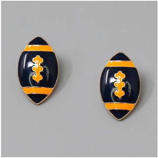 KE1000 Football Gameday Post Earrings - MiMi Wholesale