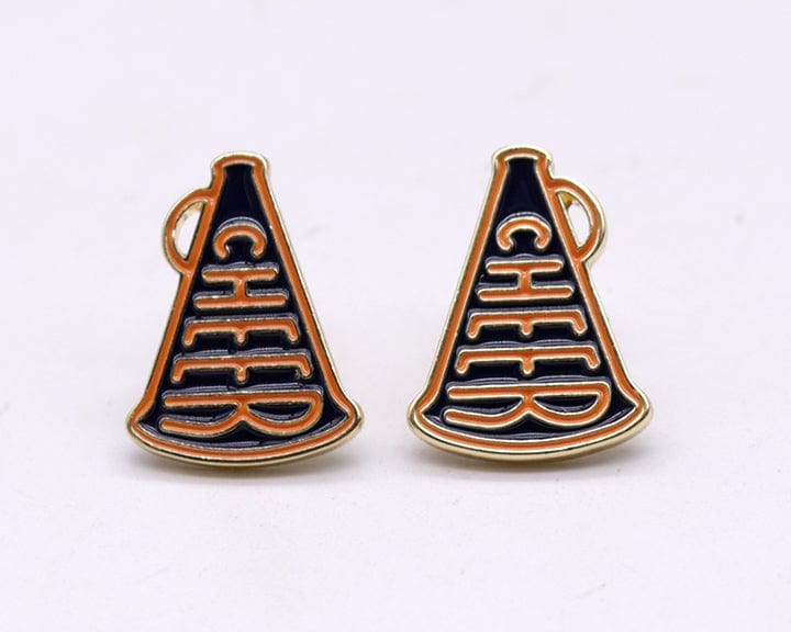 KE1004 Cheer Horn Gameday Post Earrings - MiMi Wholesale