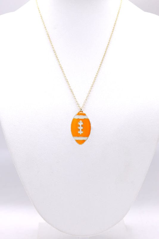 KN1000 Game Day Football Pendant Necklace - MiMi Wholesale