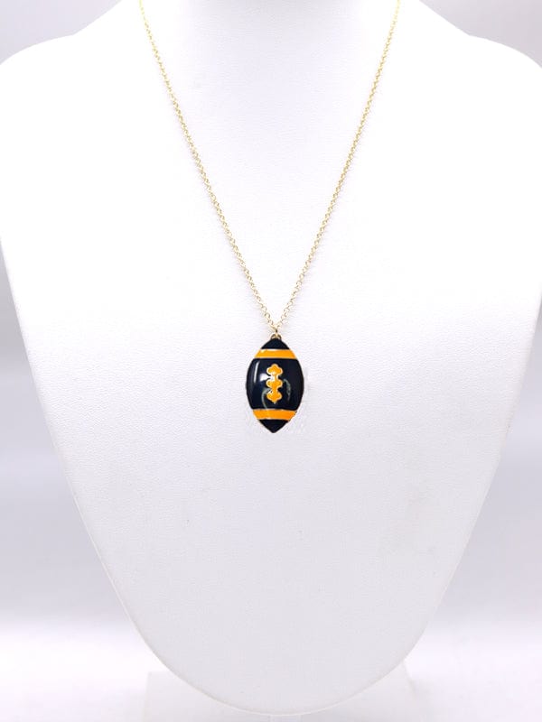 KN1000 Game Day Football Pendant Necklace - MiMi Wholesale