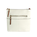 LQF038Z Elina Zipper Front Crossbody Bag - MiMi Wholesale