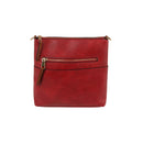 LQF038Z Elina Zipper Front Crossbody Bag - MiMi Wholesale