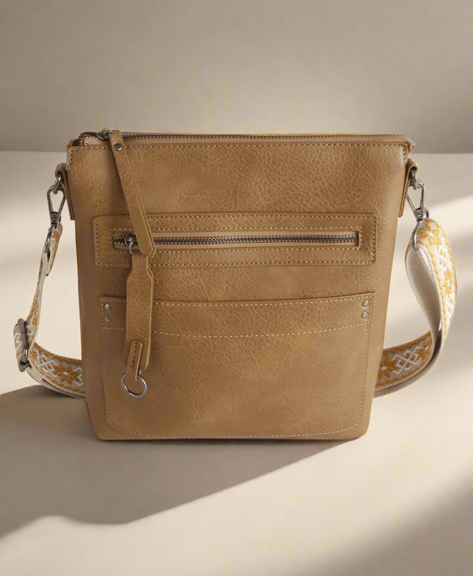 LQF054Z Marti Crossbody Bag With Guitar Strap - MiMi Wholesale