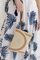 MB0182 Josie Straw Crossbody/Clutch - MiMi Wholesale