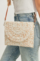 MB0184 Janie Straw Clutch/Crossbody - MiMi Wholesale