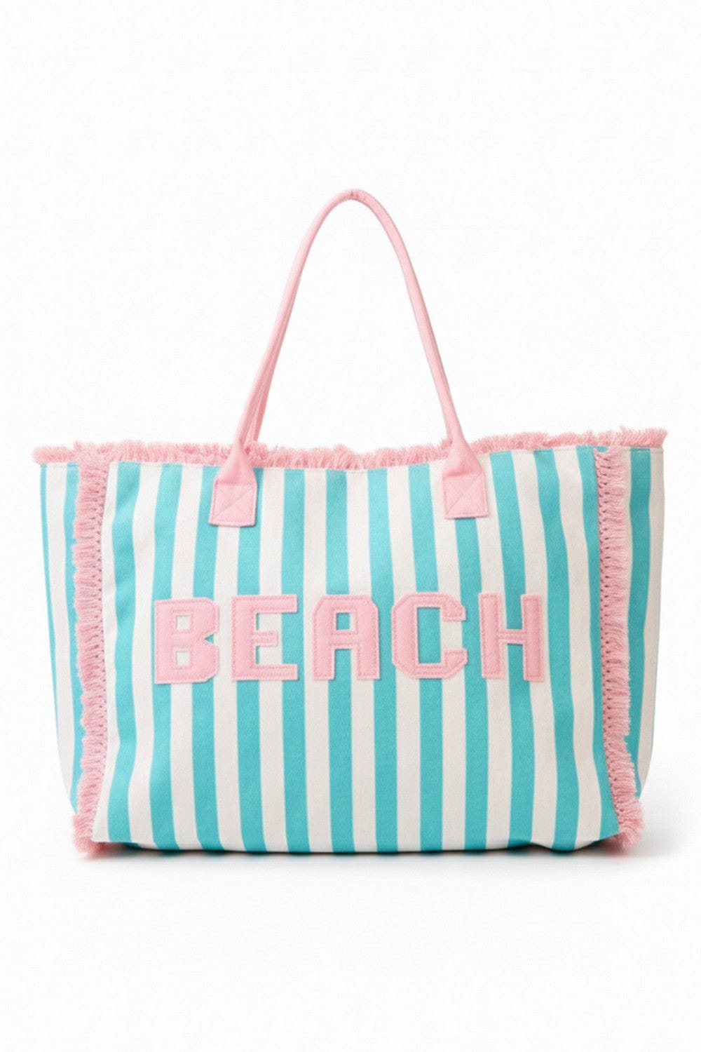 MB0331 Striped Terry Cloth Beach Tote Bag - MiMi Wholesale