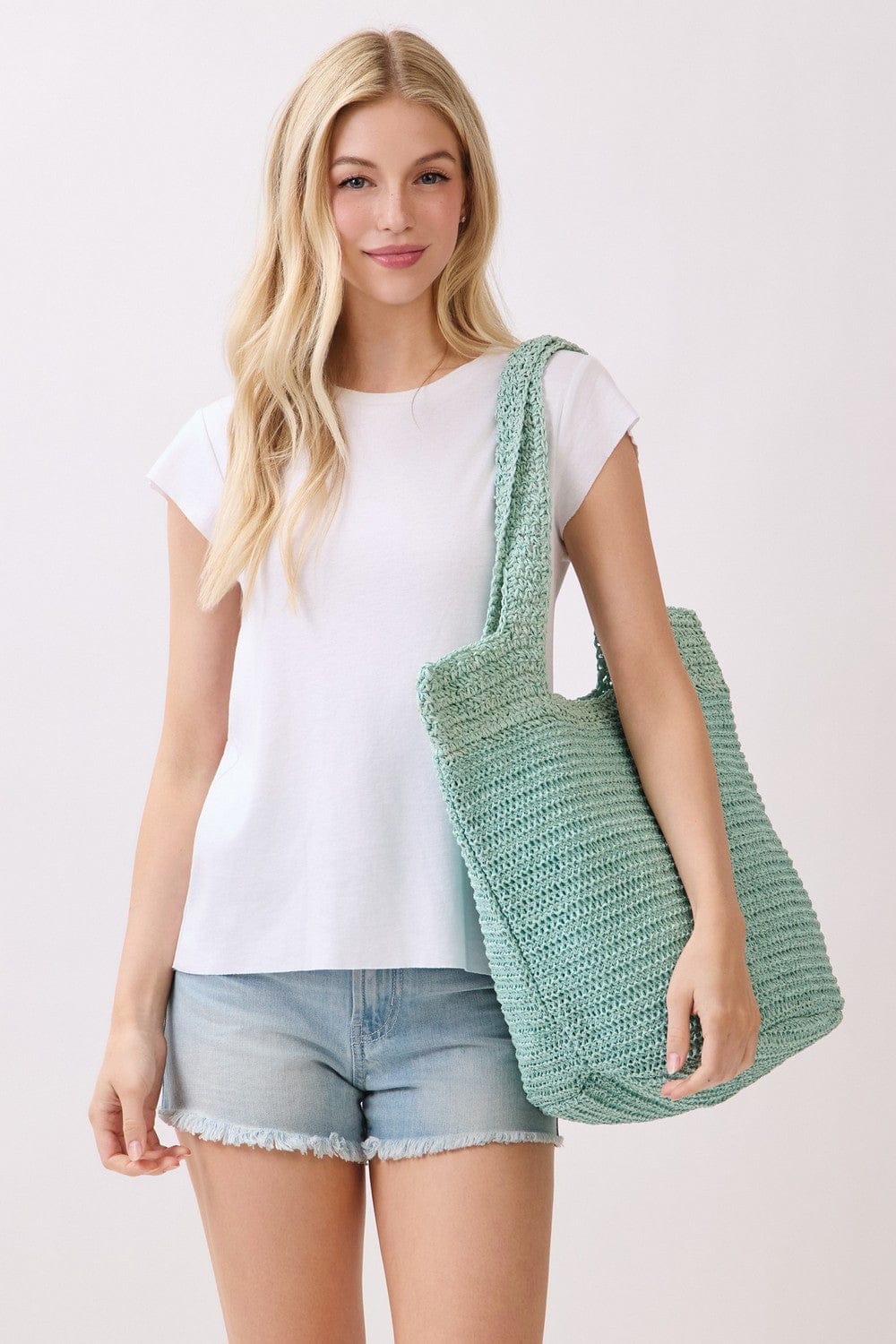 MB0339 Shannon Handmade Straw Tote Bag - MiMi Wholesale