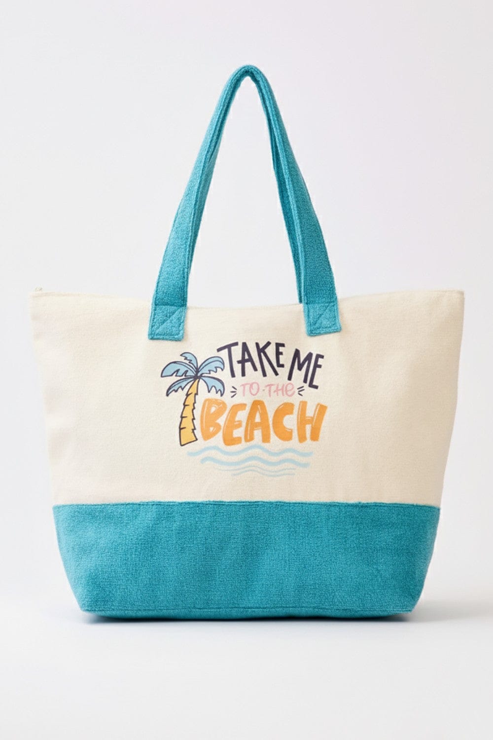 MB0347 Take Me To The Beach Terry Tote Bag - MiMi Wholesale