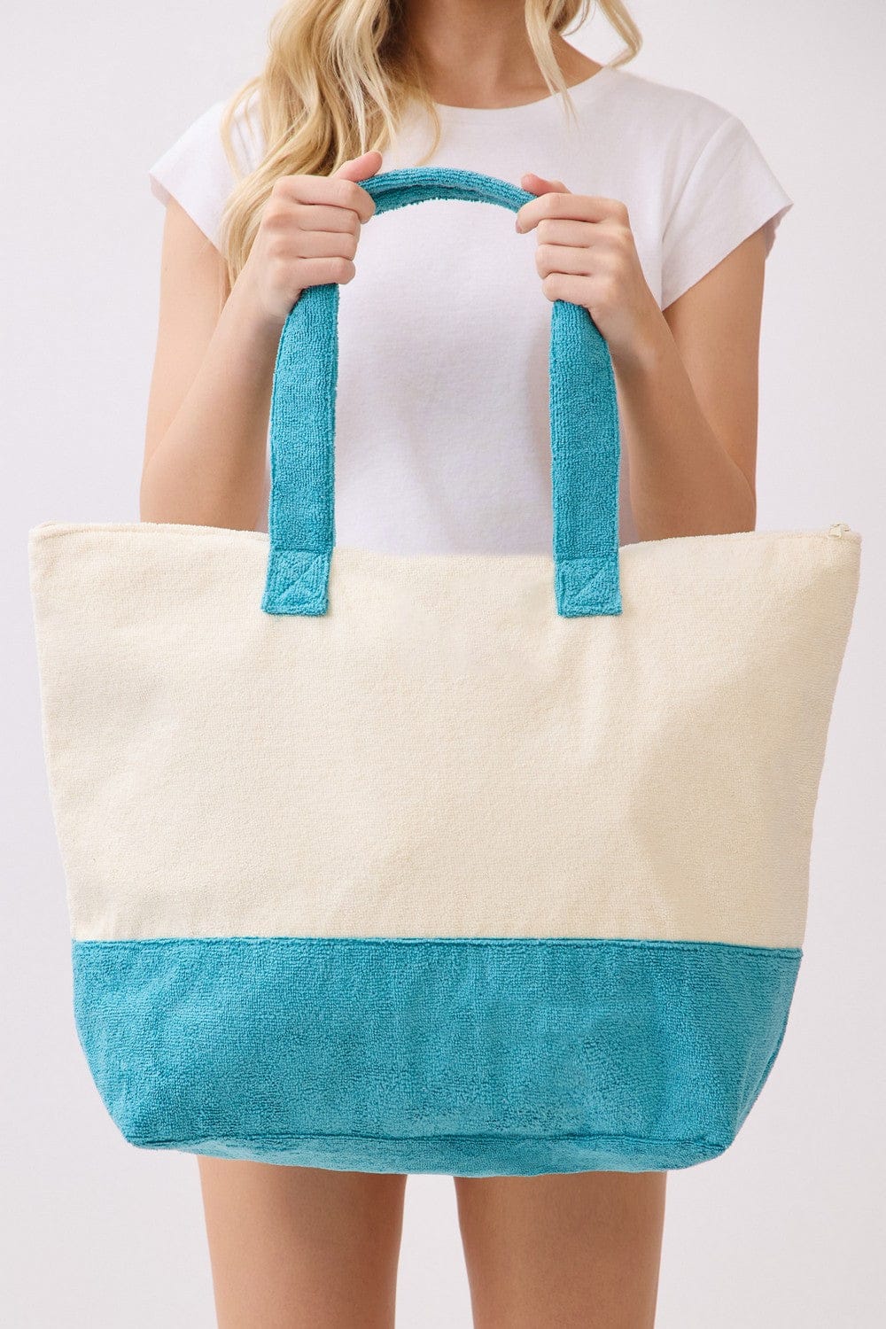 MB0347 Take Me To The Beach Terry Tote Bag - MiMi Wholesale