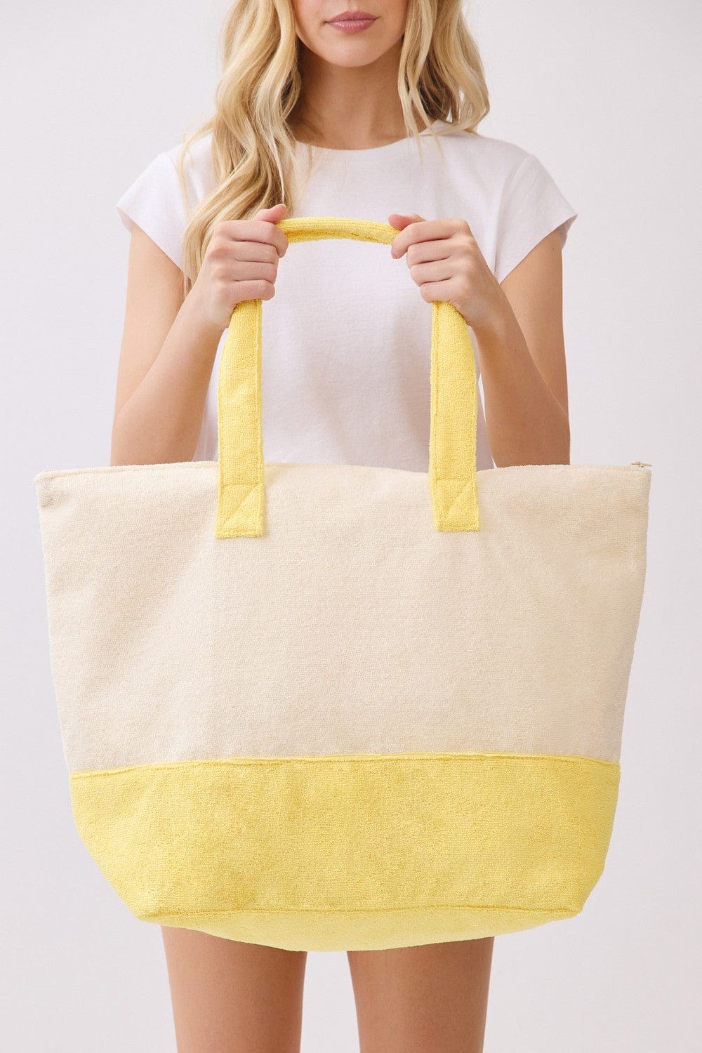 MB0348 Hello Summer Parrot Terry Beach Tote Bag - MiMi Wholesale