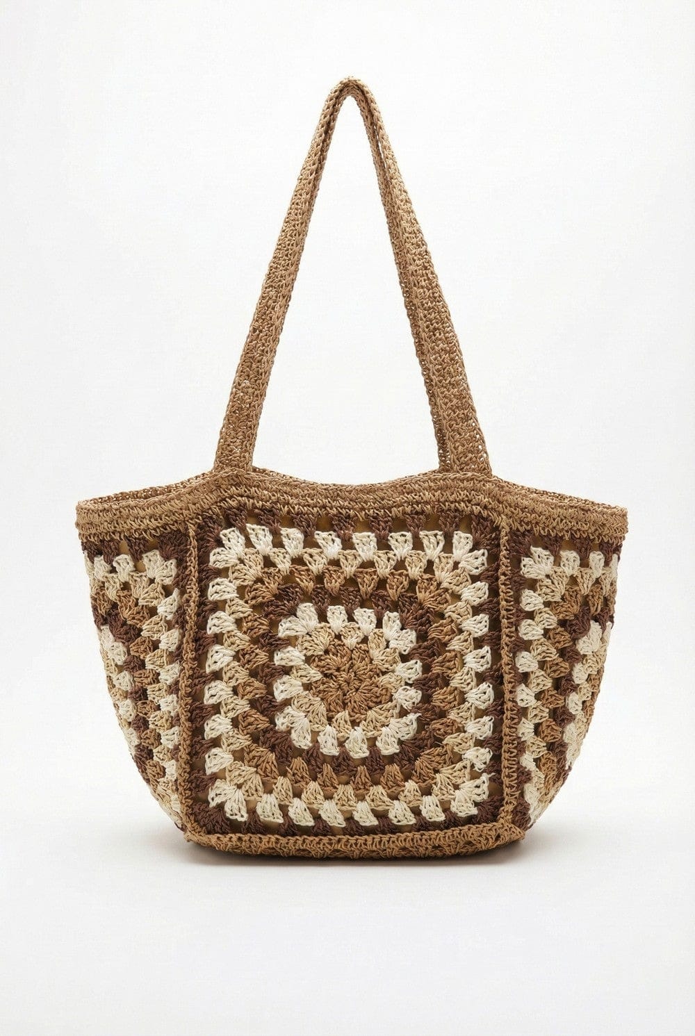 MB0353 Vintage Granny Crochet Tote Bag - MiMi Wholesale