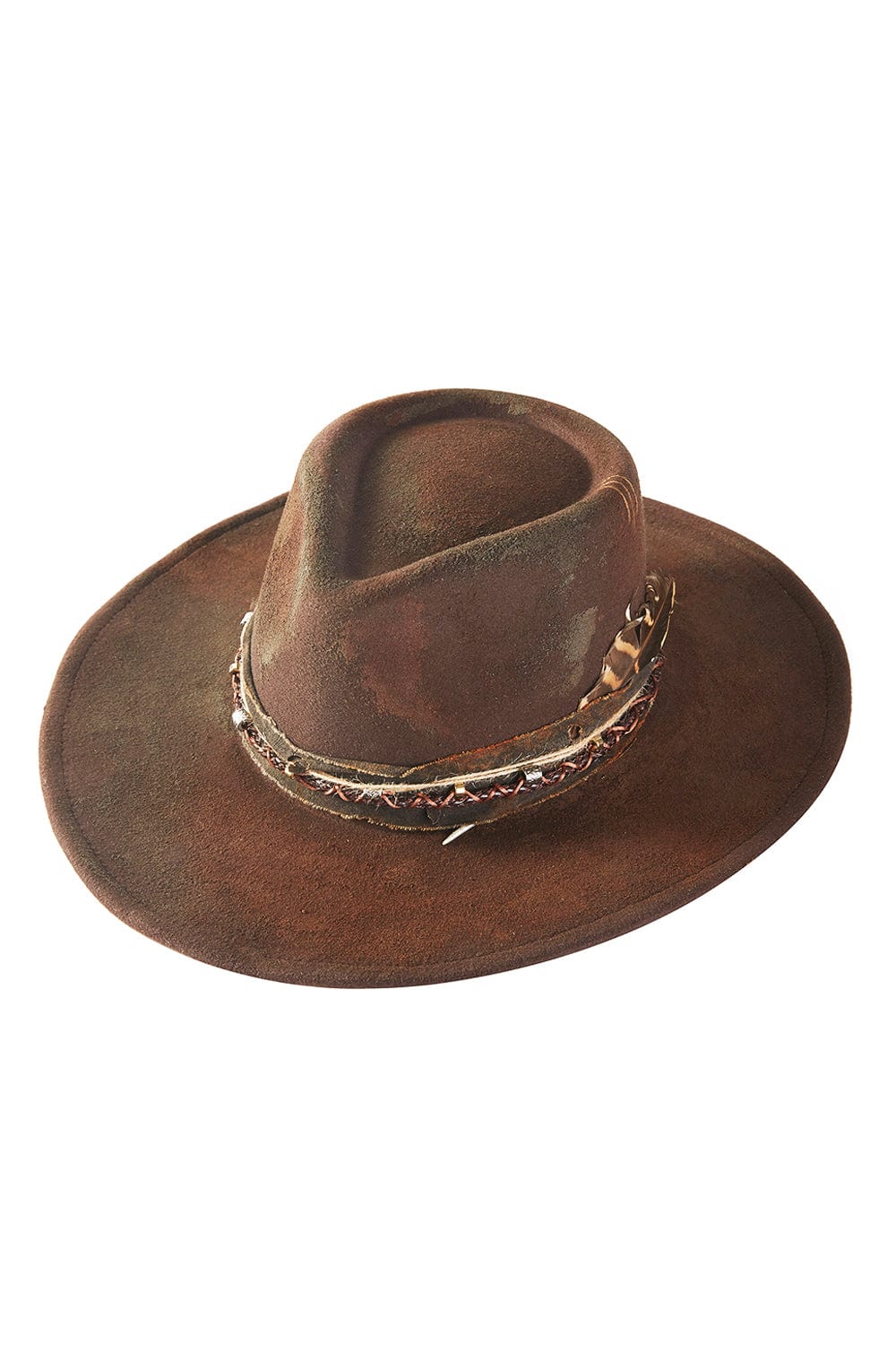 MH0241 Betsy 2 in 1 Rustic Cowgirl/Fedora Hat - MiMi Wholesale