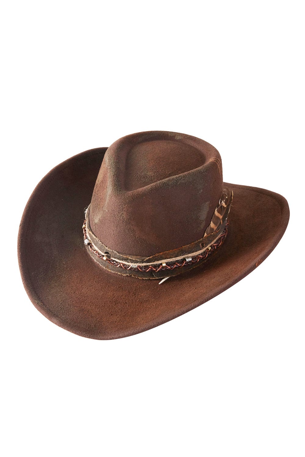 MH0241 Betsy 2 in 1 Rustic Cowgirl/Fedora Hat - MiMi Wholesale