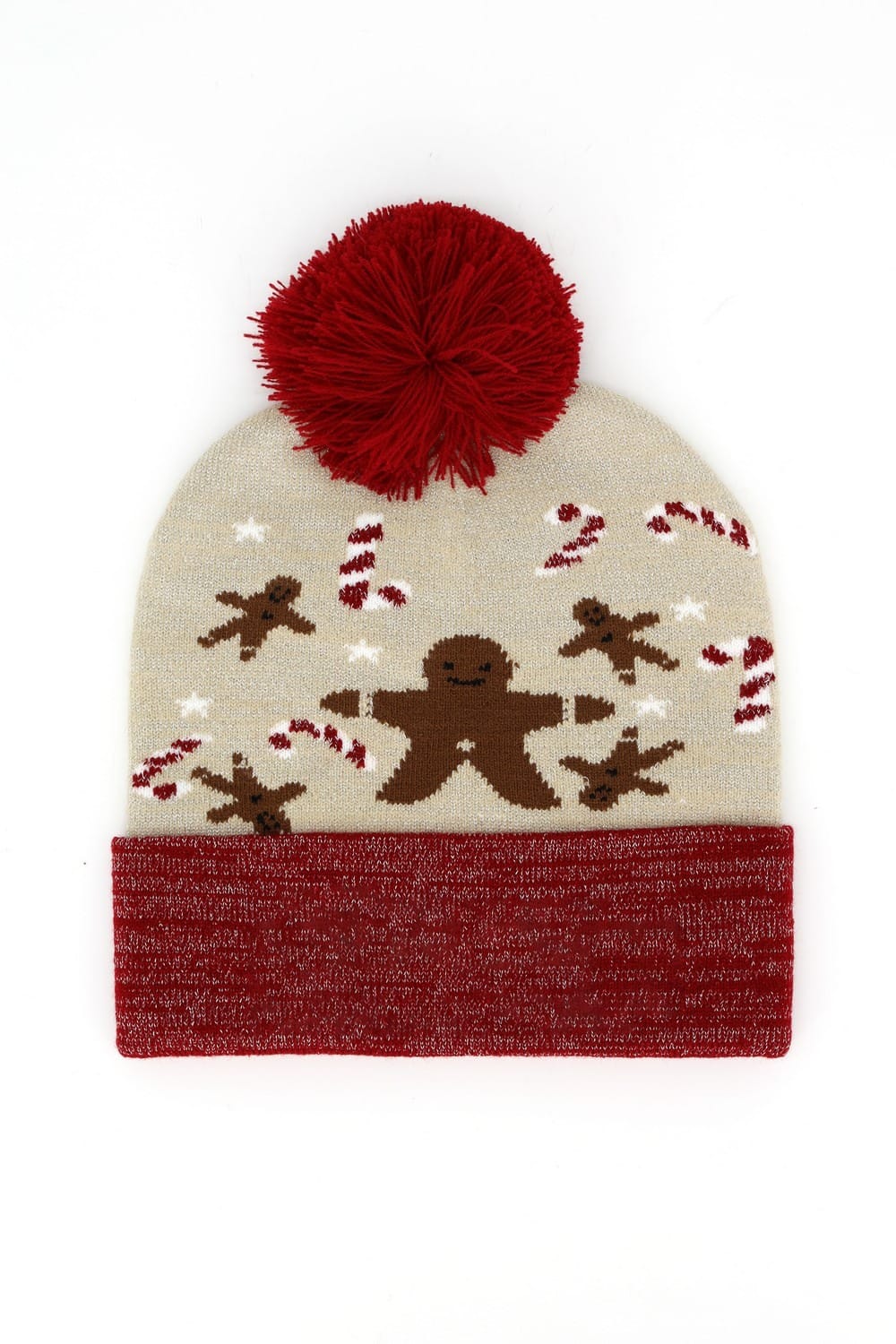 MH0374 Sweet Christmas Pompom Beanie - MiMi Wholesale