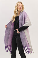 MS0452 Solid Brushed Fringe Scarf - MiMi Wholesale