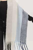 MS0452 Solid Brushed Fringe Scarf - MiMi Wholesale