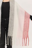 MS0452 Solid Brushed Fringe Scarf - MiMi Wholesale