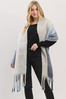 MS0452 Solid Brushed Fringe Scarf - MiMi Wholesale