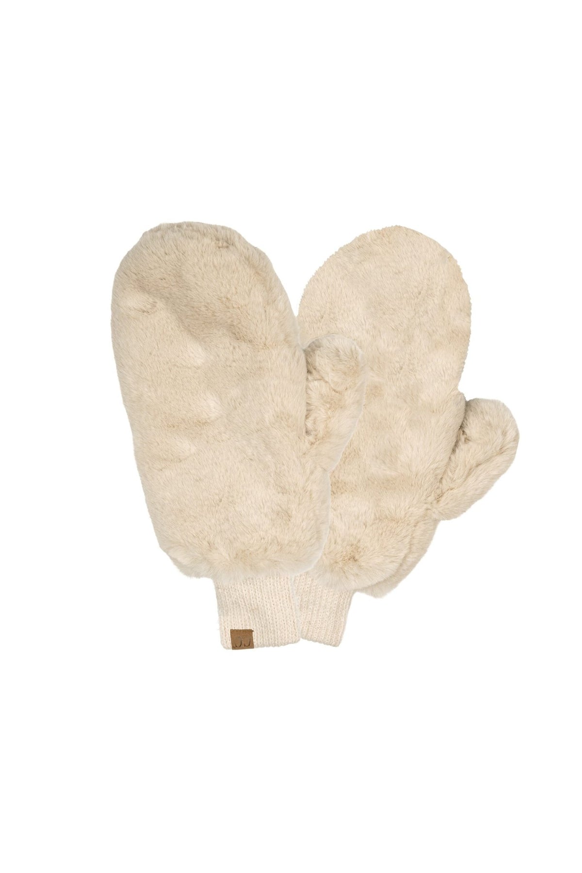 MT-715 Sadie Faux Fur Sherpa Lined Mittens - MiMi Wholesale
