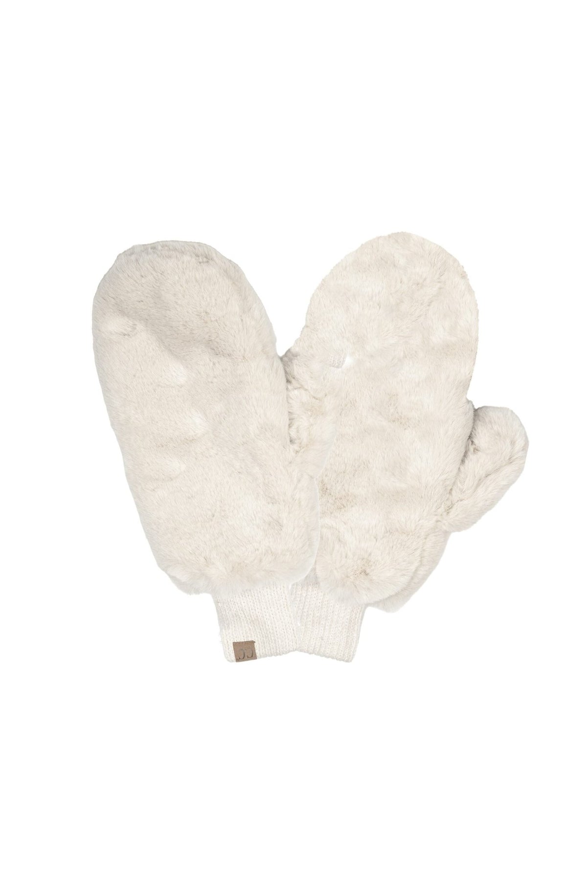 MT-715 Sadie Faux Fur Sherpa Lined Mittens - MiMi Wholesale