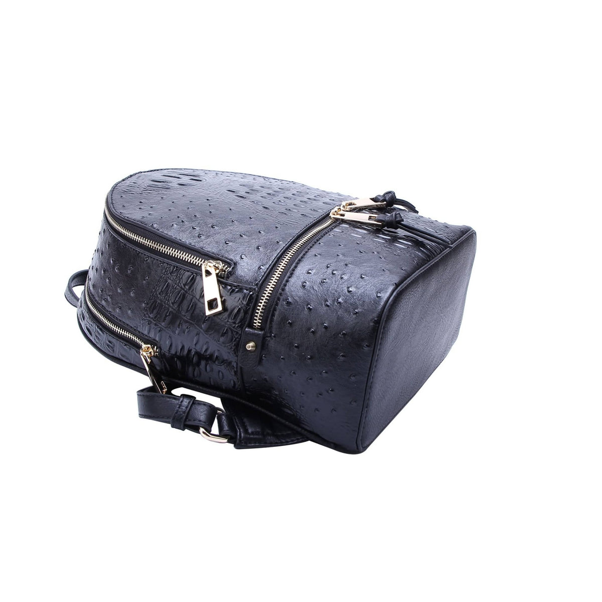 OS1062 Ostrich Crocodile Backpack and Wallet Set - MiMi Wholesale
