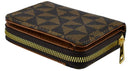 PM025 Two Tone Triangle Pattern Accordion Bi - fold Wallet - MiMi Wholesale