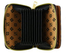 PM025 Two Tone Triangle Pattern Accordion Bi - fold Wallet - MiMi Wholesale