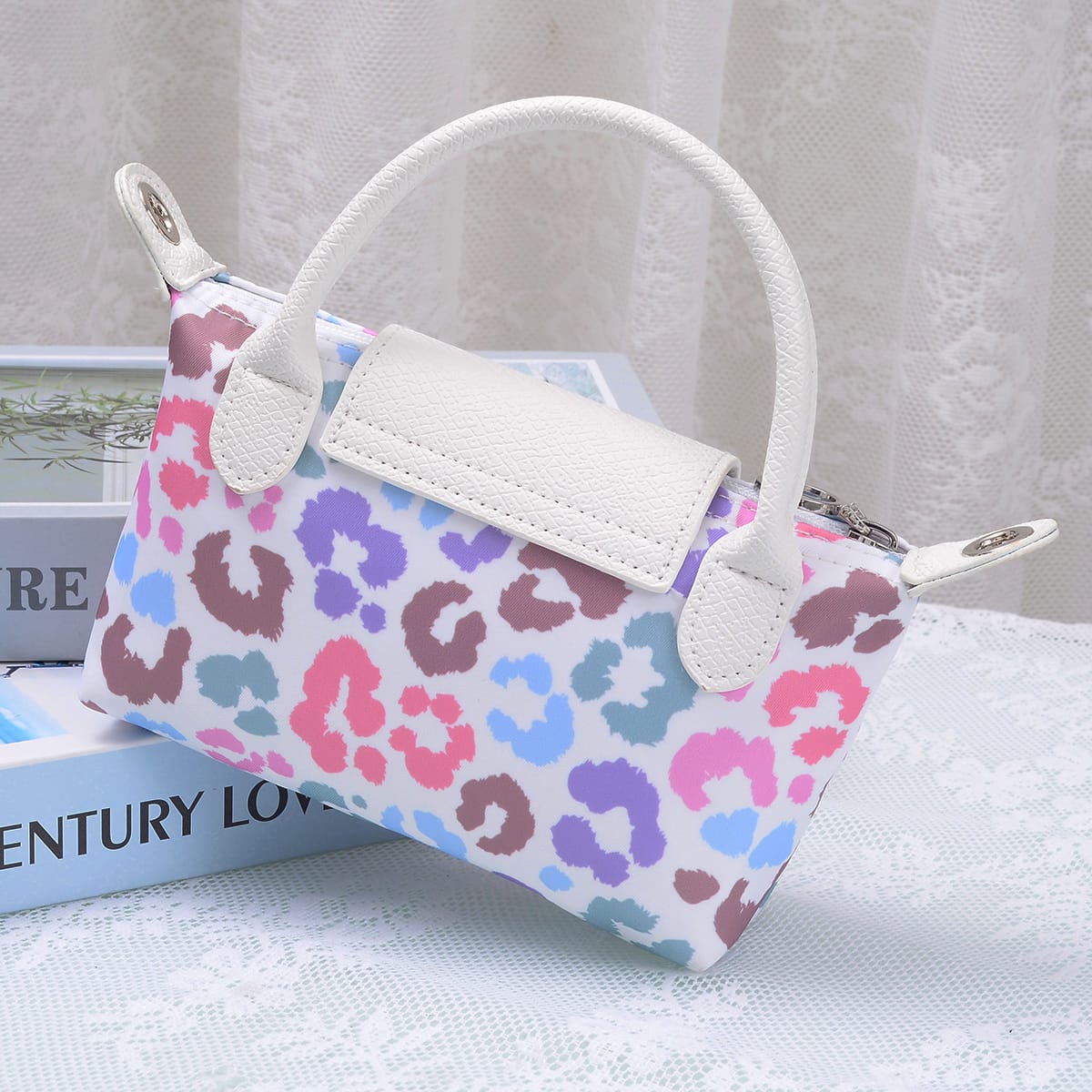 PP781 Claire Fashion Print Nylon Mini Crossbody Bag - MiMi Wholesale