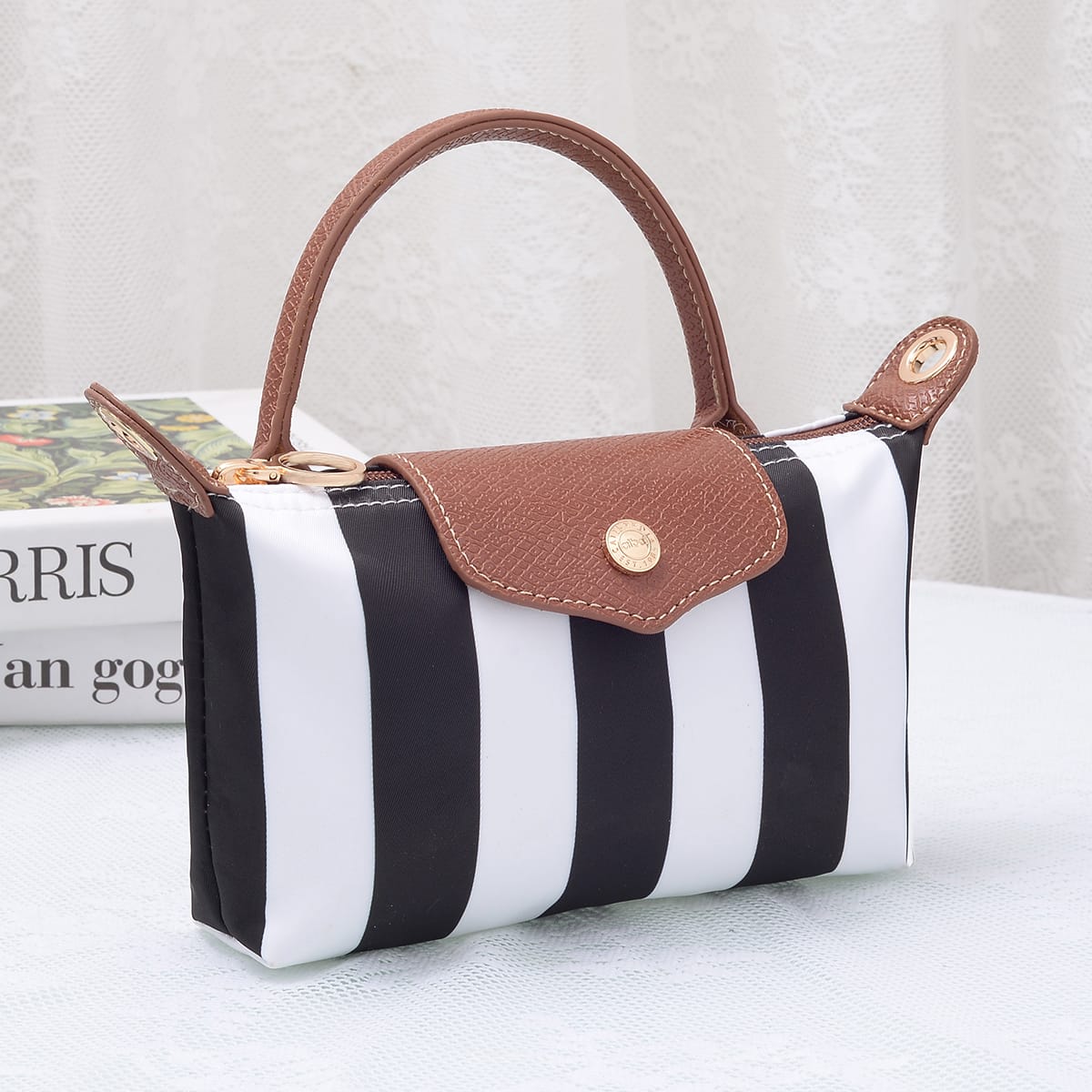 PP781S Nova Striped Nylon Mini Crossbody Bag - MiMi Wholesale