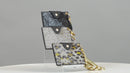 HB23277 Rhinestone Keychain Bracelet Wallet With Chain Bangle