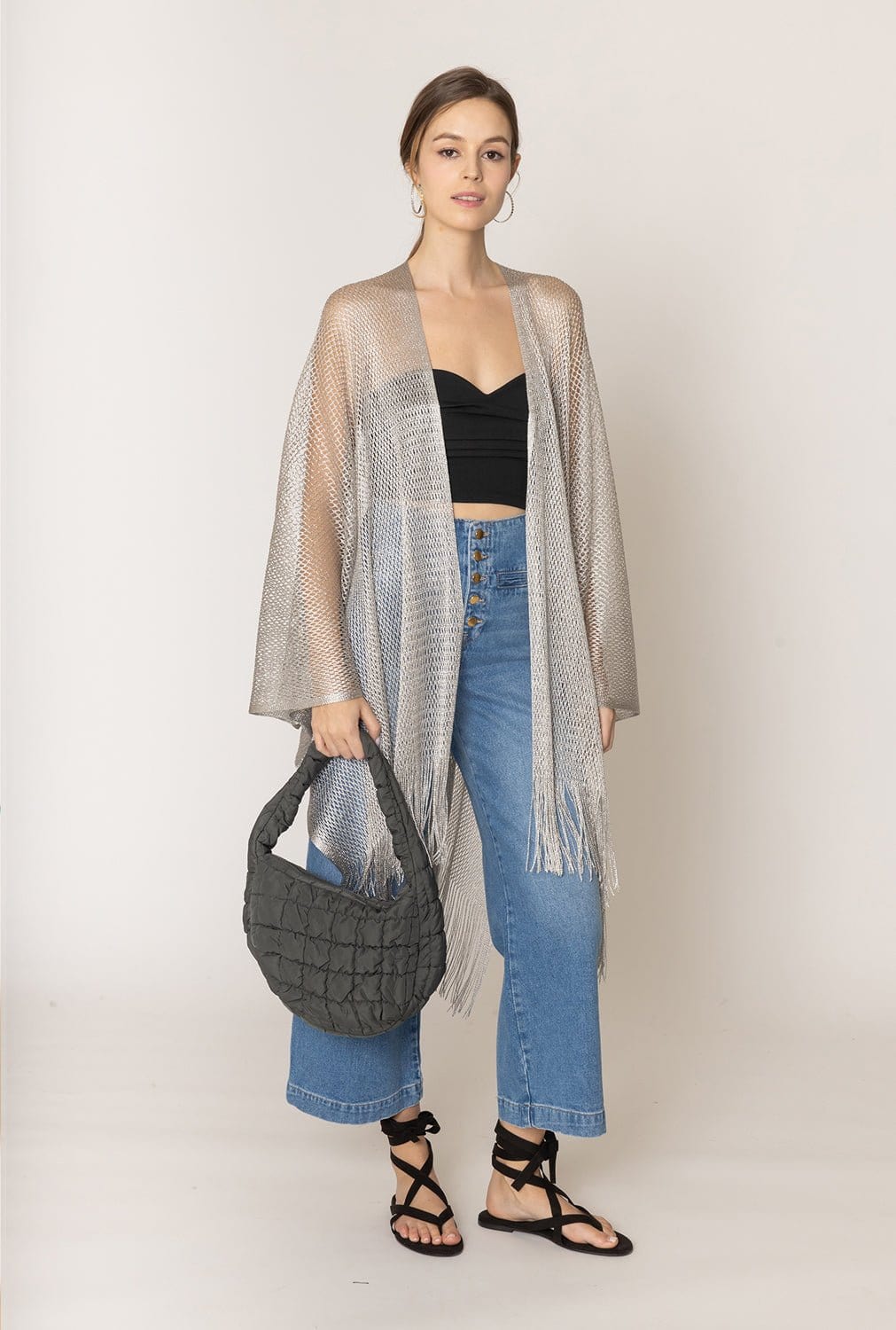 QBS320124 Nelly Small Quilted Puffer Tote Bag - MiMi Wholesale