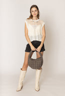 QBS320124 Nelly Small Quilted Puffer Tote Bag - MiMi Wholesale