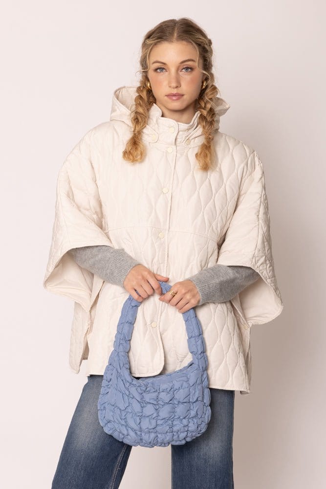 QBS320124 Nelly Small Quilted Puffer Tote Bag - MiMi Wholesale
