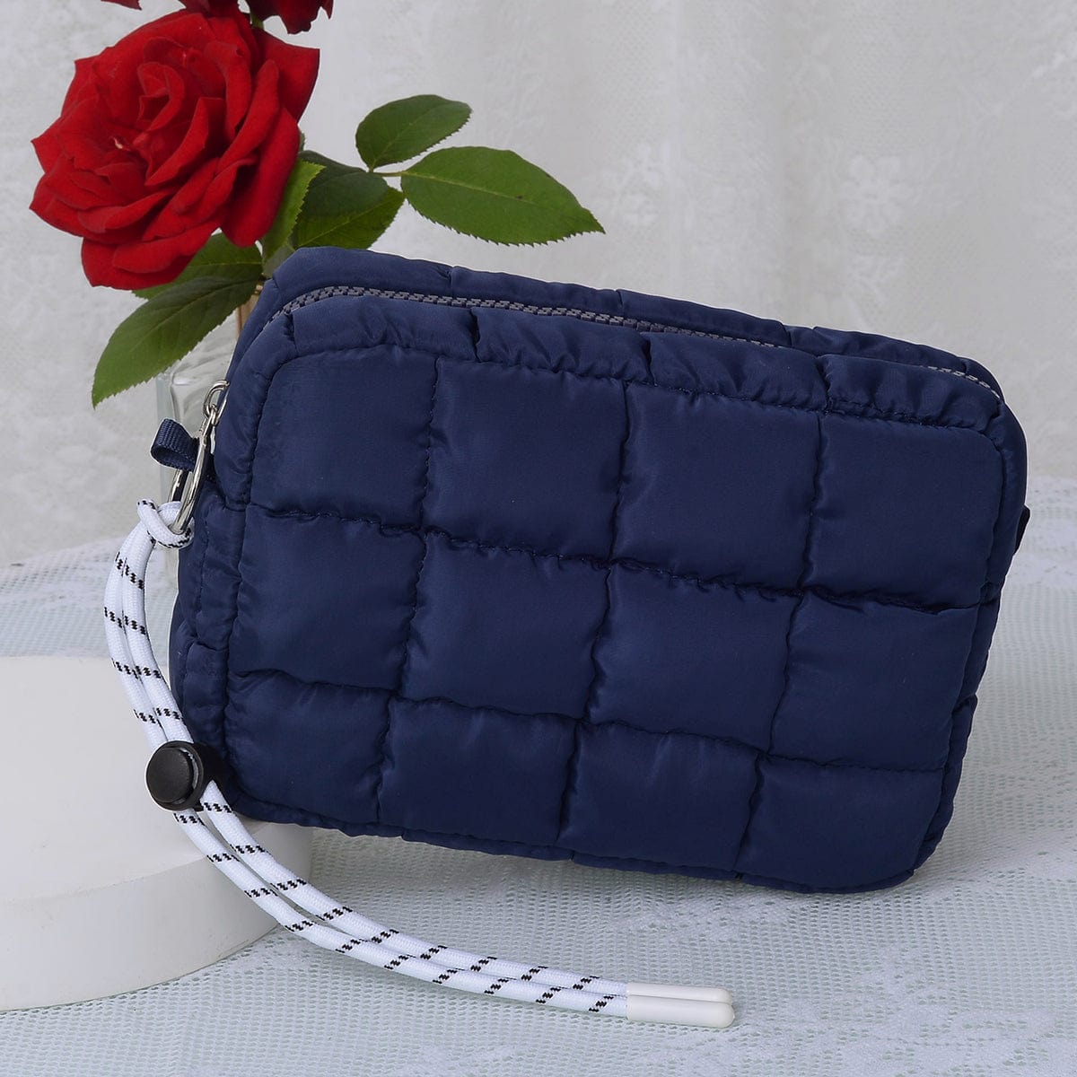 QP008 Nylon Quilted Puffer Clutch/Pouch - MiMi Wholesale