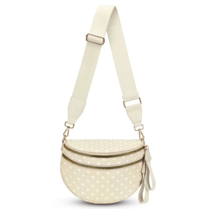 SF221011 Polka Dot Nylon Sling/Crossbody Bag - MiMi Wholesale
