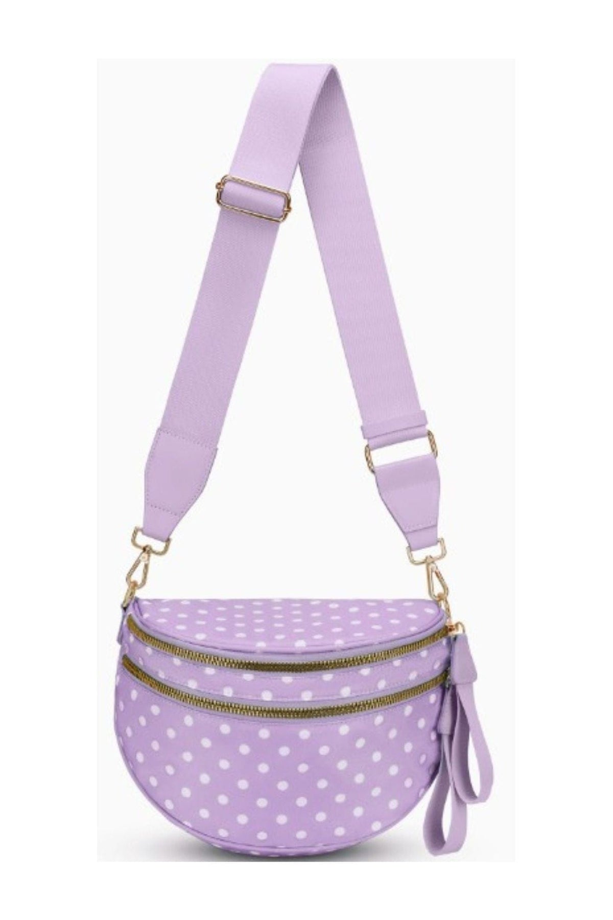 SF221011 Polka Dot Nylon Sling/Crossbody Bag - MiMi Wholesale