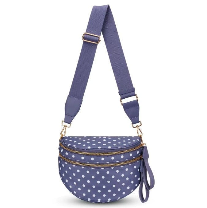 SF221011 Polka Dot Nylon Sling/Crossbody Bag - MiMi Wholesale
