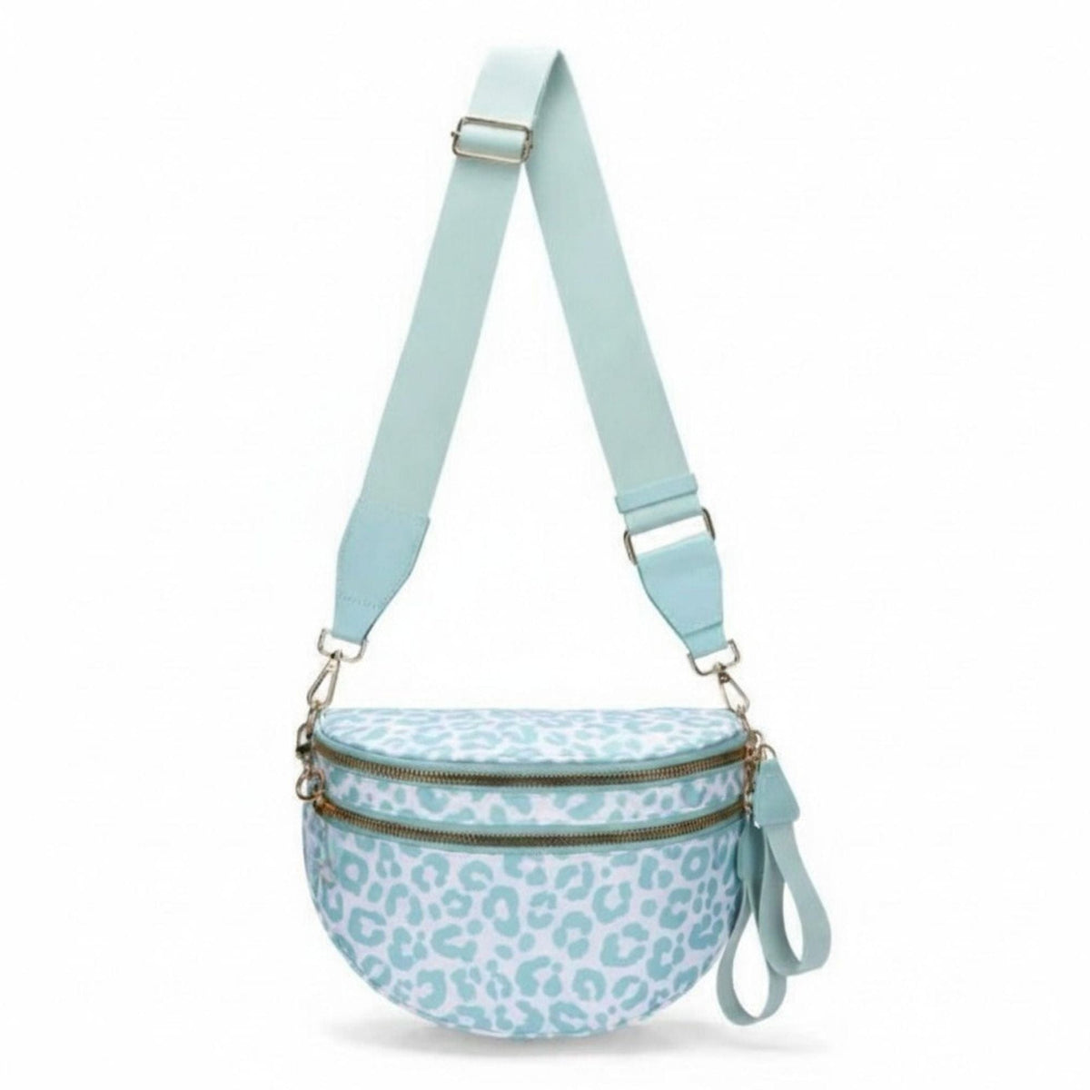 SF221012 Nylon Leopard Sling/Crossbody Bag - MiMi Wholesale