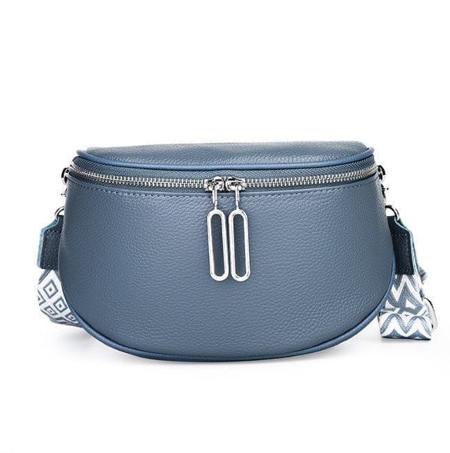 SF231015 Crossbody Bag With Chevron Print Strap - MiMi Wholesale
