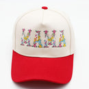 SF252007 Floral Mama Embroidered Two Tone Trucker Hat - MiMi Wholesale